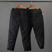 Middle Aged Cotton Pants Men Straight Barrel Thickened Long Pants Dad Winter Dress Pants Seniors Loose waist Male pants Grandpa