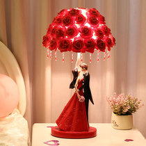 Wedding gift new wedding gift wedding room lamp bedroom bedside creative festive dowry long bright life red