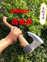 Hand forged manganese steel outdoor axe Nieman hand axe Foss Viking camping town house evil spirits gift jungle axe