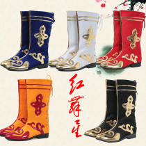 Ethnic dance Mongolian dance table performance mens and womens boots Xinjiang boots Tibetan boots Monkey King Childrens catwalk drum shoes