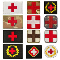 Cross Label Microchapter hygienist Medical conscription Tactical rescue backpack Chapter Embroidery Magic Sticker Octopus Octopus Hat Sticker