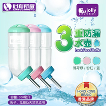 Jolly Zuli 3 Heavy Leak-proof Kettle Rabbit Drinking Water Device Totoro Guinea Pig Dutch Pig Flower Rat Squirrel 300ml