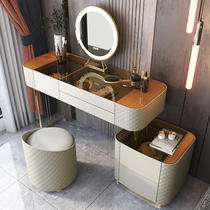 High-grade light luxury solid wood dressing table small apartment modern simple bedroom Net red makeup table storage cabinet