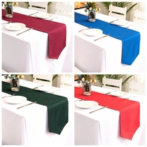 Solid color ins table flag Simple meeting party Western restaurant long square decorative tablecloth tablecloth tablecloth table flag can be customized