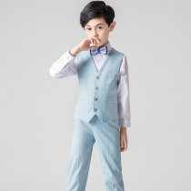 Boys dress vest set flower boy boy big boy suit host childrens suit piano performance suit summer