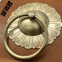 Green bronze wooden door handle Chinese door handle antique iron door handle old door knocker decoration pull ring handle