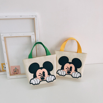 2020 new fashion canvas bag childrens shoulder bag Hand bag bag cute small bag boy and girl tide bag