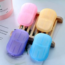 100 pieces of travel portable disposable soap tablets Childrens hand washing soap paper Travel portable boxed soap paper