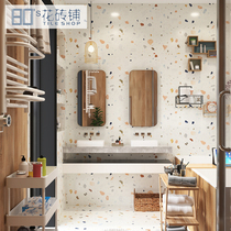 Carved glaze colored terrazzo tiles 600x600 non-slip floor tiles toilet kitchen tiles bathroom floor tiles