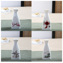Triangle ceramic jug Wine set three or two special small wine set Wine cup Celadon new creative home wine separator White wine