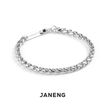 JANENG chases the 925 pure silver Chopin bracelet weaving bracelet for neutral men and women with bracelet