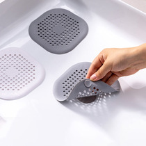 Kitchen sink filter pool sewer hair filter bathroom silicone hair anti-blocking suction cup floor leak cover