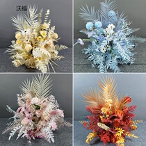 New ground Row flower fake flower simulation road guide hemisphere flower wedding hall arrangement flower wedding flower art hotel stage decoration