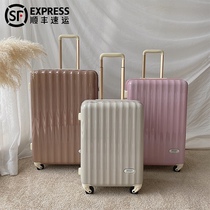 Japanese Net red suitcase 24 silent universal wheel pc student trunk female ultra-light trolley case 20 inch boarding case
