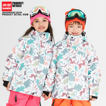  NANDN NANDN childrens ski clothes Boys and girls snowboard clothes outdoor thickened warm waterproof snow clothes