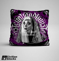 Chicano European and American West Coast floral character old school bandits hardcore hip-hop hiphop holding pillows