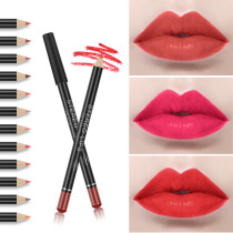 Vibe three-dimensional matte lip liner lip 12 color lipstick eyeliner foreign trade explosive modified wish AliExpress