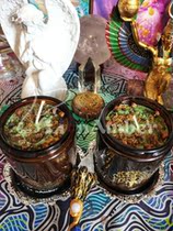 Three days of energy cans Magic hand-made candles aromatherapy has been sanctimonized green money partial wealth business prosperity and prosperity.