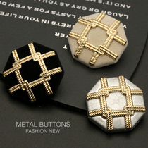 Design casual suit button fashion metal button for men and women windbreaker coat button black sweater cardigan button
