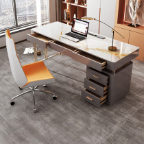 Light luxury modern desk rock board desktop computer desk office Italian simple study home desk
