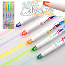 Japan uni Mitsubishi highlighter PROPUS perspective window fluorescent marker Student color marker double head