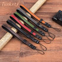 Suitable for micromonoSony zv1rx100m567 Ricoh light GR23 camera hand rope Foxlekhand wristband leather rope