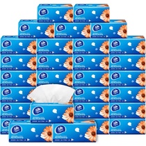 (Vader) 30 packs of paper whole box of napkins raw wood pulp paper towels affordable facial tissue household 3 layers