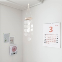 INS wind natural shell wind chimes childrens room bedroom wind chimes small pendant photography photo props birthday gift