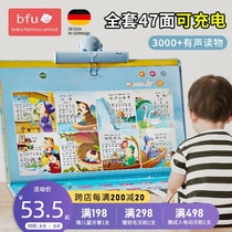 Baby wall chart with sound Early education childrens point reading sound book Puzzle childrens enlightenment toy literacy pinyin table wall sticker