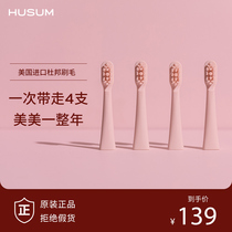 Flower HUSUM Sonic Electric Toothbrush Brush Head E1 E2 E3 E8 F1 Brush Head (4 pcs)