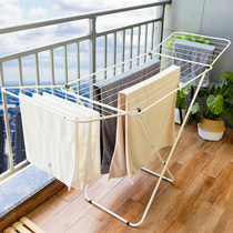 Chaodong Chaoxi drying rack Balcony floor-to-ceiling folding household indoor drying quilt drying rod bay window drying rack