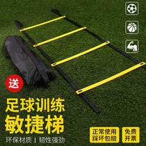Agile ladder football training soft rope ladder basketball pace training ladder childrens physical training auxiliary equipment jumping ladder