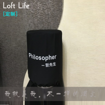 Custom simple personality fashion black cotton thickened sunscreen water dispenser cover set bucket water cover pure bucket cover