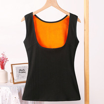 Winter plastic body tochest open-heart warm vest female plus suede thickened close-up and lacerating waistcoat waistcoat for breast feeding and warm clothes