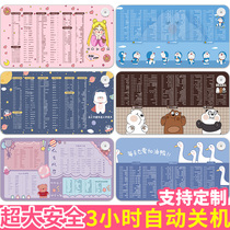 Office mouse heating warm hand Desktop computer heating board Electric heating table mat Student super uppercase character table