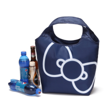 Export Japan simple cute portable heat preservation bag fresh cold ice bag portable zipper picnic lunch box Bento bag