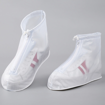 Rain shoes cover rainproof adult men and women thick non-slip wear-resistant medium and high tube children waterproof rain boots rain shoes transparent water shoes