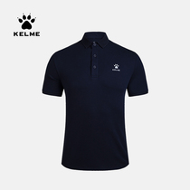 KELME Karmei Sports Polo Shirts Mens Summer Comfort Breathable Fitness Running T-shirt Turnover Short Sleeve Blouses