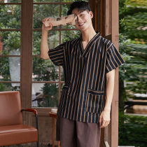 2021 new sweat steaming clothing men's high-grade cotton sauna clothing bath center men's cotton plus fat to increase bath clothing