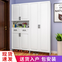  Shoe cabinet Household door entrance door integrated entrance cabinet Large capacity high cabinet wall foyer cabinet storage cabinet customization