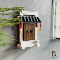Solid Wood Solid Switch Patch Socket Decoration Medieval Door Courtyard Nafu Xiangrui Wall Decoration Free Of Nail Super Sticky Zone Free Mail