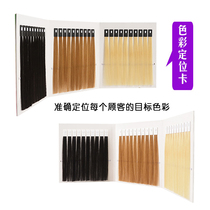Hair strip Real hair color plate Hair dyeing Hair strip hair bundle color card experiment test practice Hair color master