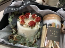 Daytime Dream# Rose Dried Flower Immortal Flower Fragrant Candle Gift Box Girl Wedding Girls Wedding Girls Birthday Gift