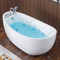 Free-standing surf massage tank small apartment acrylic adult household bathtub European-style net red bath tub one-piece bath