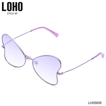 LOHO sunglasses female anti-UV 2022 new wave personality Korean version elegant ink mirror round face LH05609