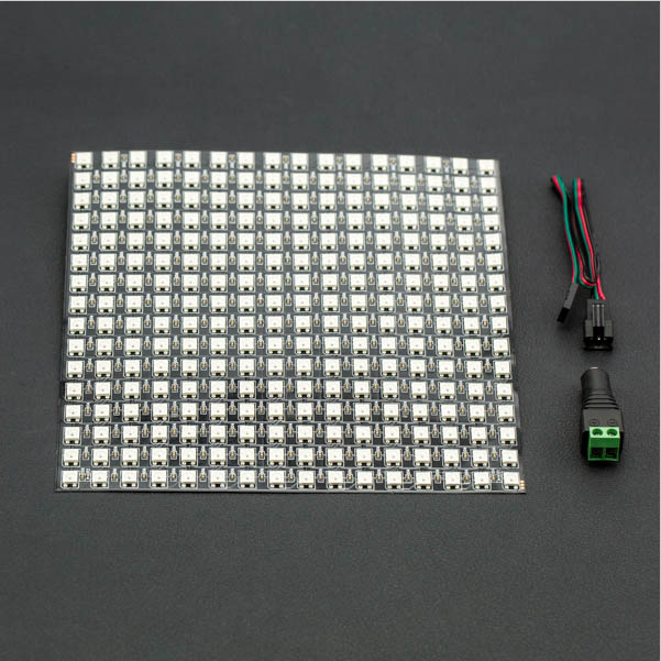 DFRobot produces a 16x16 RGB full-color LED flexible dot matrix screen