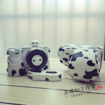 Cow applicable canon M50 Protective case 100D black XT30 cases M6II Fuji XA7 Sony A6400