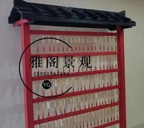 Xu Wanting Pavilion outdoor Listing custom-made scenic temple pavilion shelf wooden marriage Pavilion frame wooden hanger handmade finished product