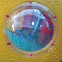 Childrens bucket slide accessories transparent barrel hole acrylic tempered glass round space mirror concave fender slides
