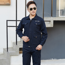 Work clothes set mens anti-scalding auto repair cotton mens autumn welder wear-resistant labor insurance clothing welder ground tooling